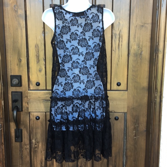 Queens Love Black Lace Dress S - Picture 4 of 7